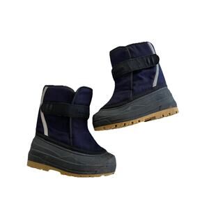 L.L.Bean Snow Boots Size Toddler 9 Insulated Boys Girls Blue Removable Lining